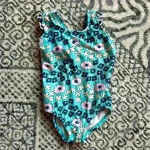 Hanna Andersson swimsuit floral print size 80